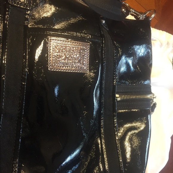 Coach Patent Poppy large bag - Picture 4 of 8